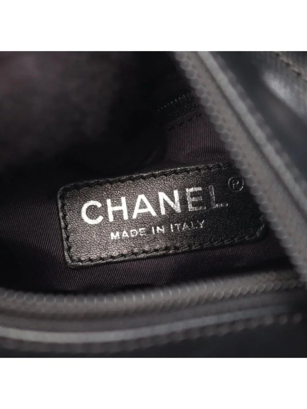 Chanel Tote Paris Biarritz PM Black Canvas Leather PM